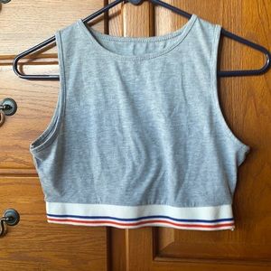 Grey Crop Top
